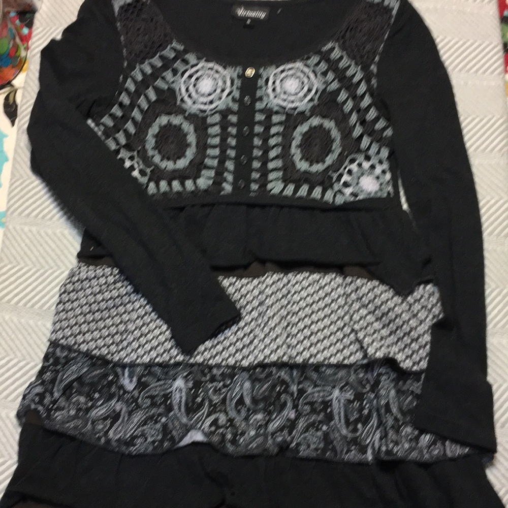 Dress with ruffles